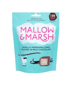 Mallow & Marsh - Vanilla Marshmallows Coated in Milk Chocolate - 6 x 100g