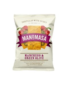 Manomasa - Manchego & Green Olive Tortilla Chip - 12 x 140g