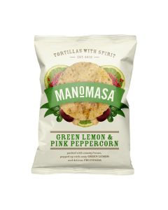 Manomasa - Manomasa Green Lemon & Pink Peppercorn Tortilla Chips - 12 x 140g