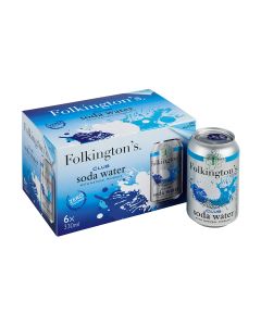 Folkington's - Club Soda Water Fridgepack (6 x 330ml) - 4 x 1980ml
