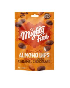 Mighty Fine - Salted Caramel Chocolate Coated Almonds - 12  x 75g