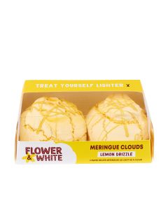 Flower & White - Lemon Drizzle Meringue Clouds Twins - 8 x 130g