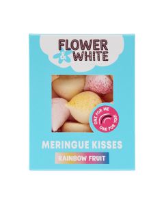 Flower & White - Rainbow Fruit Meringue Kisses  - 12 x 100g