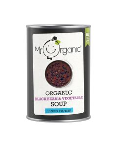 Mr Organic - Black Bean & Vegetable Soup - 12 x 400g