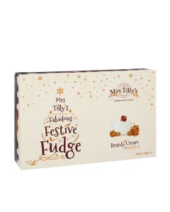 Mrs Tilly's - Brandy Cream Festive Fudge Gift Box - 6 x 400g