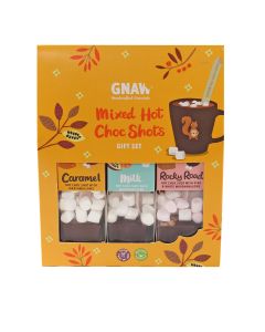 GNAW - Mixed Hot Choc Shot Gift Set (Milk, Caramel and Rocky Road)  - 6 x 135g