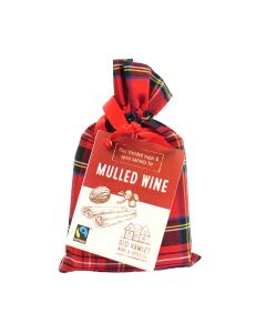 Old Hamlet Wine & Spice - Fairtrade Mulled Wine Sugar & Spice Sachets in Tartan Bag - 10 x 112g