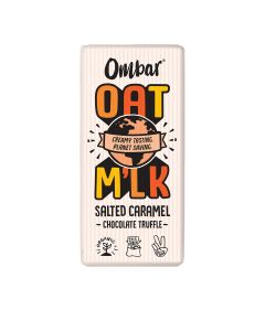 Ombar - Organic & Fairtrade Oat M'lk Salted Caramel Chocolate Bar - 10 x 70g