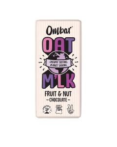 Ombar - Organic & Fairtrade Oat M'lk Fruit & Nut Chocolate Bar - 10 x 70g