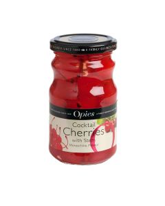 Opies - Red Maraschino Cocktail Cherries with Stem - 6 x 225g