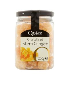 Opies - Crystallised Stem Ginger (PET Jar) - 6 x 200g
