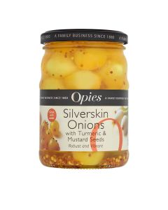 Opies - Silverskin Onions with Turmeric & Mustard Seeds  - 6 x 370g