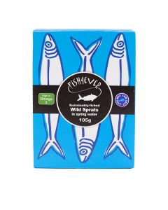 Fish4ever - Sprats In Spring Water - 12 x 105g