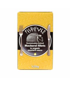 Fish4ever - Mackerel Fillets In Organic Mustard Sauce - 10 x 120g