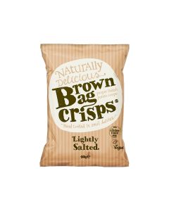 Brown Bag Crisps - Lightly Salted Crisps - 20 x 40g