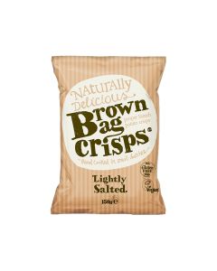 Brown Bag Crisps - Lightly Salted Crisps - 10 x 150g