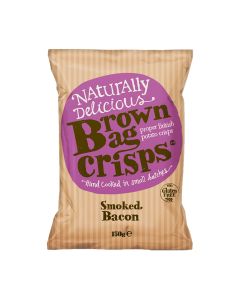 Brown Bag Crisps - Smoked Bacon Crisps - 10 x 150g
