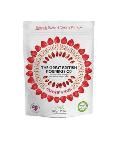 The Great British Porridge Co - Strawberry & Peanut Butter Porridge - 4 x 385g