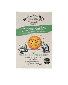 Pea Green Boat - Nigella Seed & Chive Cheese Sablés - 12 x 80g
