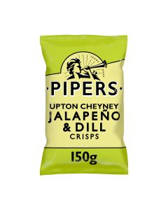Pipers - Upton Cheney Jalapeno & Dill Crisps - 15 x 150g