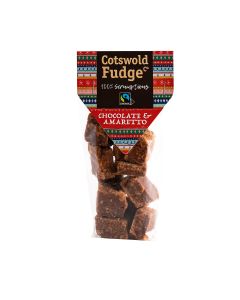 Cotswold Fudge Co - Fairtrade Chocolate & Amaretto Fudge - 12 x 150g