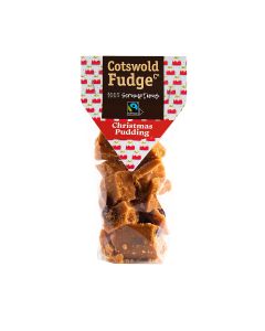 Cotswold Fudge Co - Fairtrade Christmas Pudding Fudge - 12 x 150g