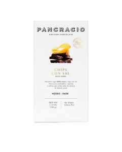 Pancracio - Salty Chips Dark Chocolate Bar - 20 x 100g