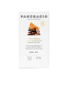 Pancracio - Almond with Orange Milk Chocolate Bar - 20 x 100g