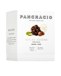 Pancracio - Swiss Nut Dark Chocolate Clusters Box  - 8 x 140g