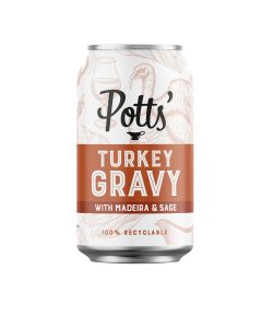 Potts' - Turkey Gravy With Madeira & Sage Can - 8 x 330g