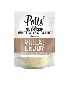 Potts - Mushroom, White Wine & Garlic Sauce - 6 x 250g