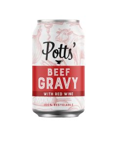 Potts - Beef & Red Wine Gravy Can - 8 x 330g