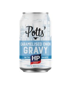 Potts - Caramelised Onion Gravy with HP Sauce Can - 8 x 330g