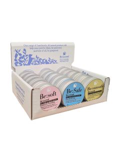 Be:Loved Pet Products - Be:Safe Pet Mixed Balms in Display Box (6x Be:Safe Balms, 6x Be:Soft Balms, 6x Be:Soft Balms) - 18 x 60g