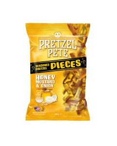 Pretzel Pete - Honey Mustard & Onion Broken Pieces - 8 x 160g