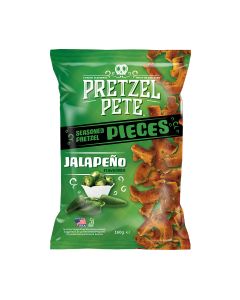 Pretzel Pete - Jalapeno Seasoned Pretzel Pieces - 8 x 160g