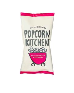 Popcorn Kitchen - White Chocolate & Raspberry Popcorn Sharing Bag - 12 x 100g