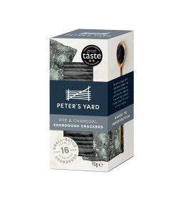 Peter's Yard - Rye & Charcoal Sourdough Crackers - 12 x 90g