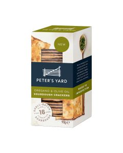 Peter's Yard - Oregano & Olive Oil Sourdough Crackers - 8 x 90g