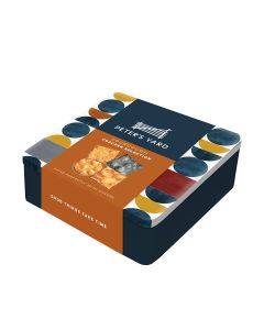 Peter's Yard - Assorted Cracker Festive Tin (1 x Original, 1 x Rosemary, 1 x Charcoal, 1 x Pumpkin) - 6 x 280g