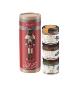 Ross & Ross Gifts - Luxury Christmas Condiments Tube (inc. Truffle Mayo, Smoked Apple Chutney & Roast Ham Glaze) - 6 x 600g