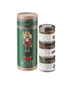 Ross & Ross Gifts - Christmas Roast Seasonings Tube (inc. Roast Turkey Rub, Pigs in Blankets Dust & Brussel Sprout Dust) - 6 x 600g