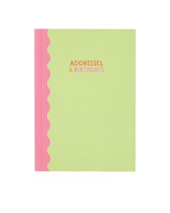 Raspberry Blossom - A6 Addresses and Birthdays Notebook - 6 x 80g