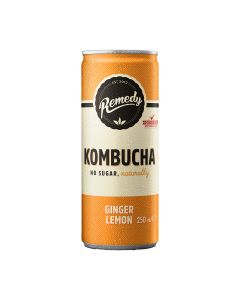 Remedy - Ginger Lemon Kombucha - 12 x 250ml