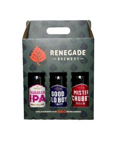 Renegade Brewery - Triple Bottle Gift Pack (Good Old Boy 4% ABV, Mr Chubbs 3.4% ABV & Maharaja IPA 5.1% ABV, 4 x 3 x 500ml) - 4 x 1500ml