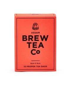 Brew Tea Co - Assam - 15 Proper Tea Bags - 6 x 15 Teabags