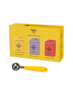 Brew Tea Co - Core Mini Tins x 3 with Scoop  - 6 x 90g