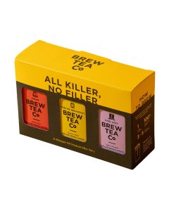 Brew Tea Company - All Killer, No Filler Mini Tin Trio (1 x Assam, 1 x English Breakfast, 1 x Early Grey) - 6 x 90g