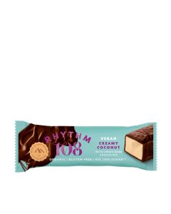 Rhythm 108  - Swiss Vegan Creamy Coconut Bar with Dark Chocolate - 15 x 33g