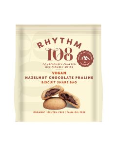 Rhythm 108   - Swiss Vegan Hazelnut Chocolate Chip Share Bag - 8 x 135g